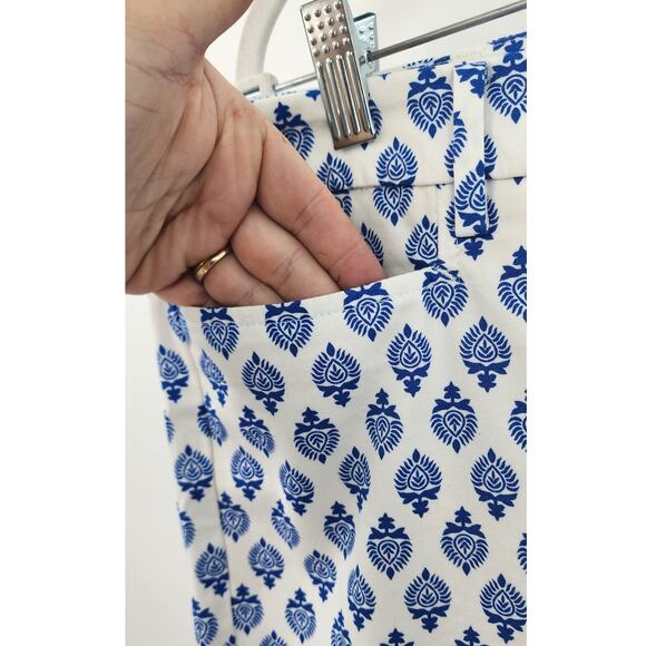 New NWT Talbots Perfect Skimmer Novelty Print Cropped Pants Size 14 - Picture 9 of 14